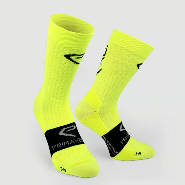chaussettes-velo-18-cm-ekoi-primavera-jaune-fluo chaussettes-velo-18-cm-ekoi-primavera-jaune-fluo