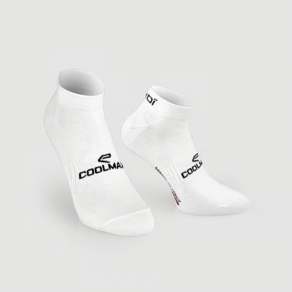 chaussettes-velo-courtes-ekoi-coolmax-blanches