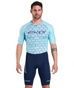 Bộ quần áo nam Trisuit EKOI Racing GRAPHENE Azur